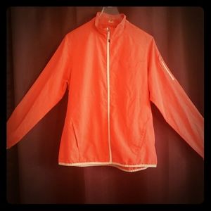 Women Orange Champion Windbreaker Jacket